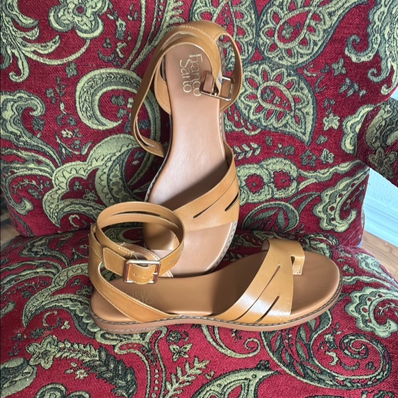 Franco Sarto Tan leather Sandals for Women - Picture 1 of 3